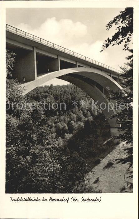 Bruecken Bauwerke Teufelsbrücke Hermsdorf