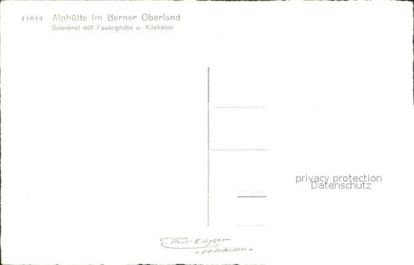 Sennerei Feuergrube Käskessi Alphütte Berner Obe – Bild 2