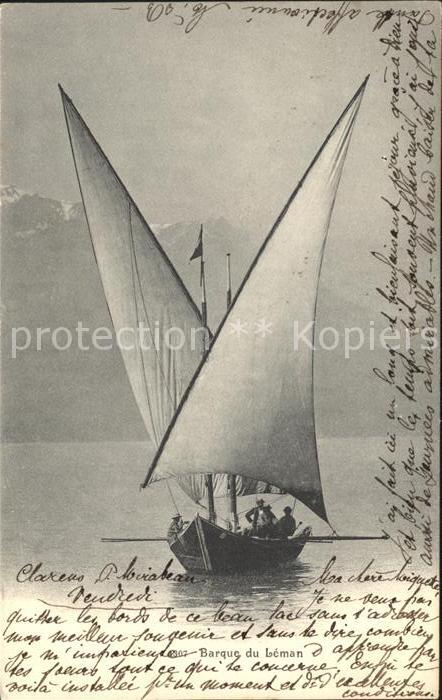 Segelboote Barque du Leman