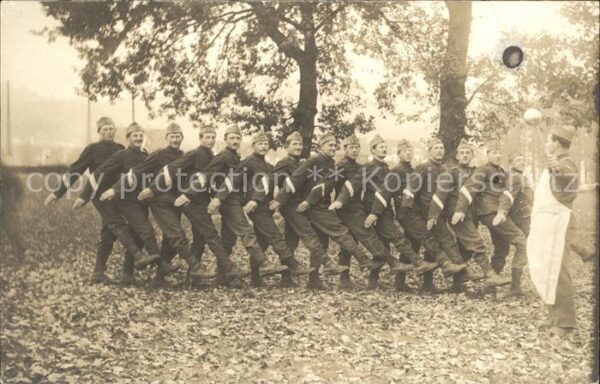 Militaria Schweiz Soldaten Koch Gruppenfoto