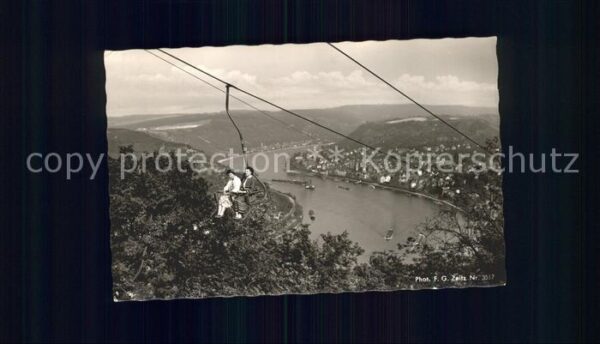 Foto Zeitz F.G. Nr. 3517 Boppard und Kamp am Rhein