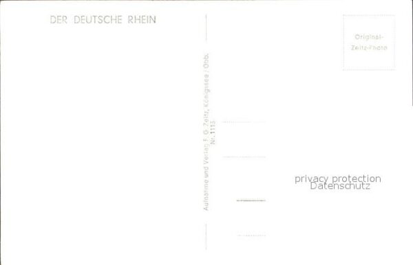 Foto Zeitz F.G. Nr. 1113 Burg Katz Loreley St. Goar St. Goa – Bild 2