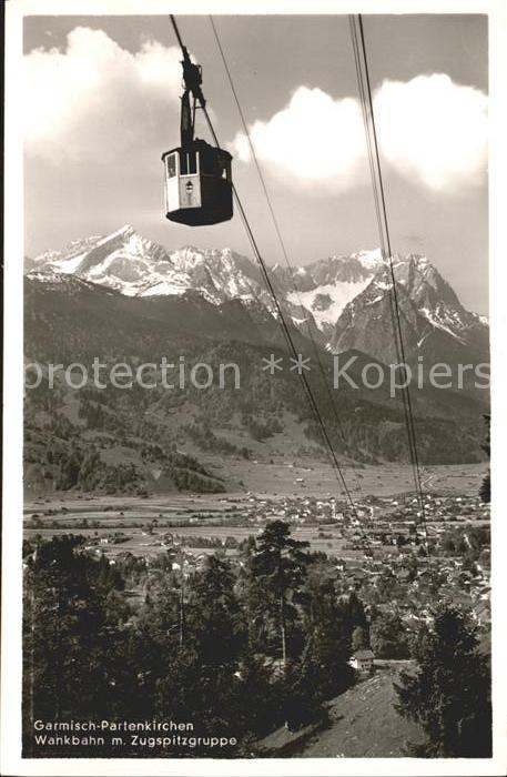 Seilbahn Wankbahn Zugspitzgruppe Garmisch-Parten