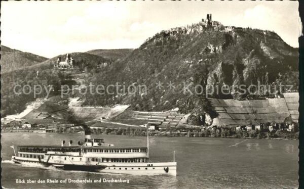Dampfer Seitenrad Vaterland Drachenfels Drachenburg