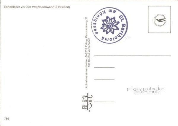 Trompeter Echobläser Watzmannwand Königssee – Bild 2