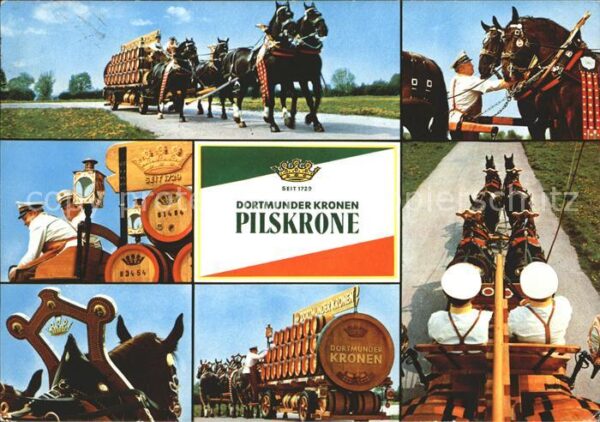 Bier Pilskrone Dortmund Brauereigespann