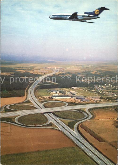 Lufthansa Flughafen Köln-Bonn Autobahnkreuz Flieg