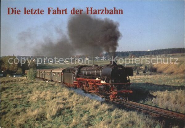 Harzbahn Harzquerbahn Lokomotive Letze Fahrt Goslar-Altenau