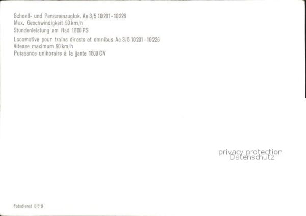 Lokomotive Ae 3/5 10201-10226 – Bild 2