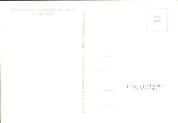 Goethe Johann Wolfgang von Goethehaus Frankfurt am Main Musikzimme – Bild 2