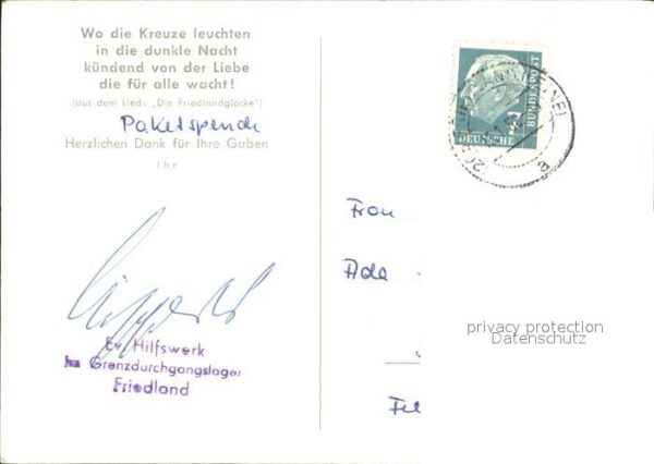 Kirchenglocke Churchbell Cloche Eglise Friedlandglocke Spendenkarte – Bild 2