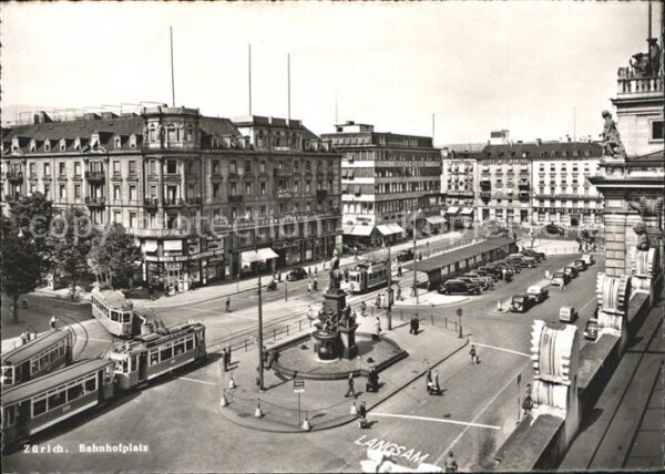 Strassenbahn Zürich Bahnhofplatz
