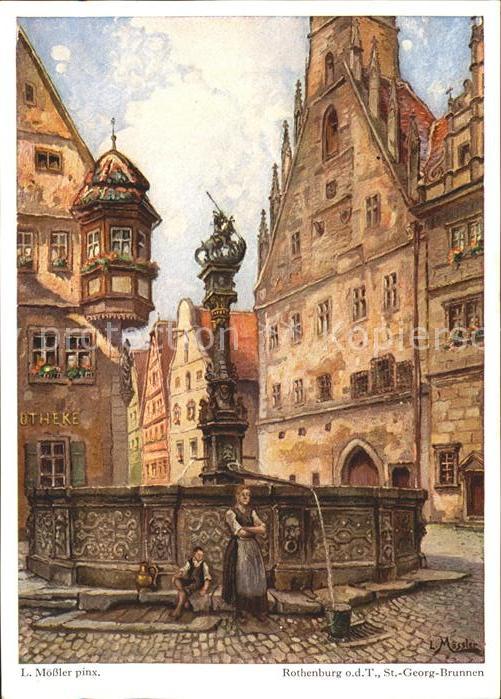Moessler L. Rothenburg ob der Tauber St.-Georg-Brun