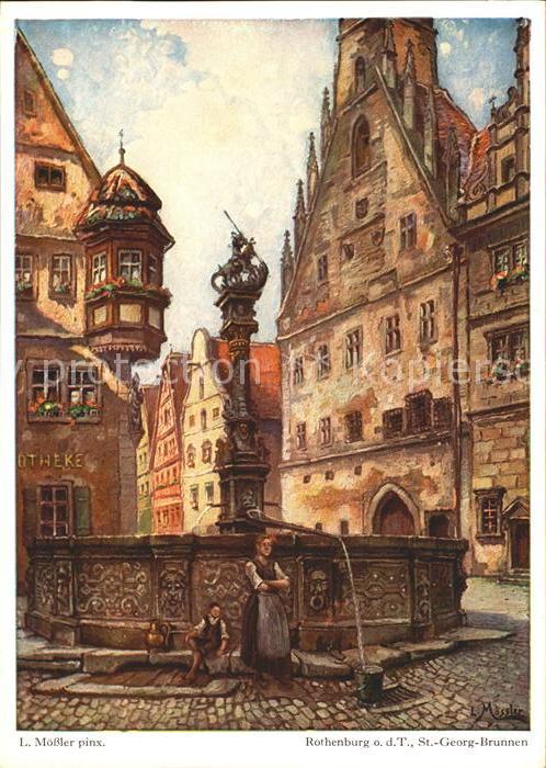Moessler L. Rothenburg ob der Tauber St.-Georg-Brun