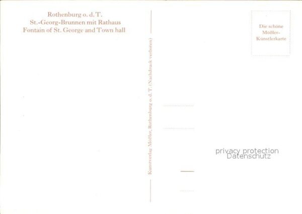 Moessler L. Rothenburg ob der Tauber St.-Georg-Brun – Bild 2