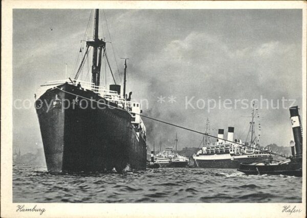 Dampfer Oceanliner Hamburg Hafen
