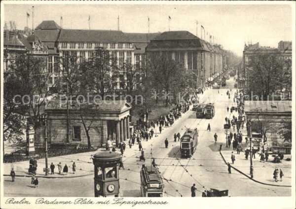 Strassenbahn Berlin Potsdamer Platz Leipzigerstrasse