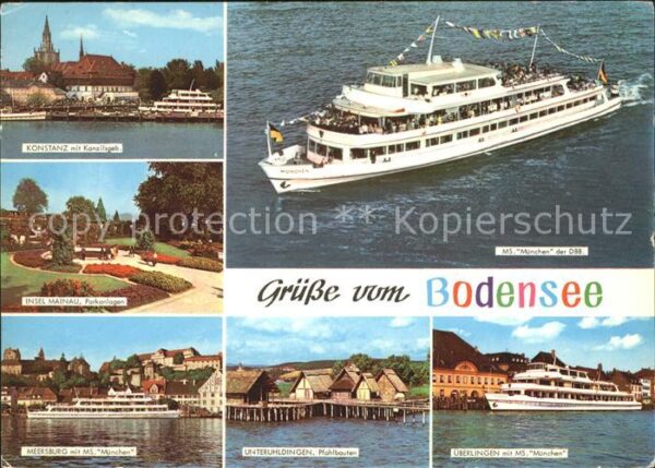 Motorschiffe MS München Bodensee Unteruhldingen Pfah