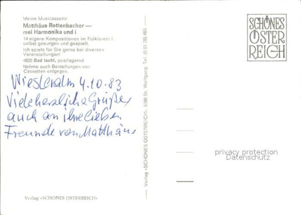 Akkordeon Matthäus Rettenbacher Bad Ischl – Bild 2