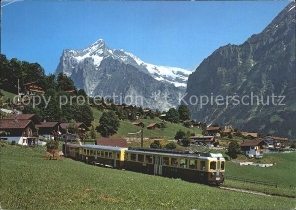 Eisenbahn Wengernalp-Bahn Grindelwald  Wetterhorn