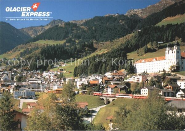 Eisenbahn Glacier-Express Disentis Bündner Oberla