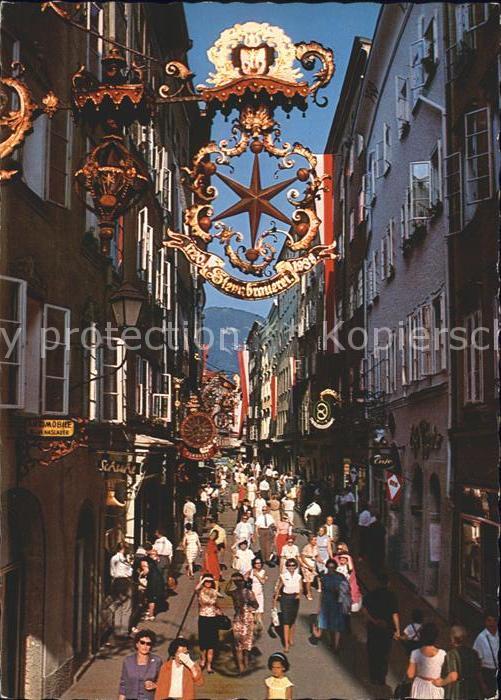 Salzburg Oesterreich Getreidegasse