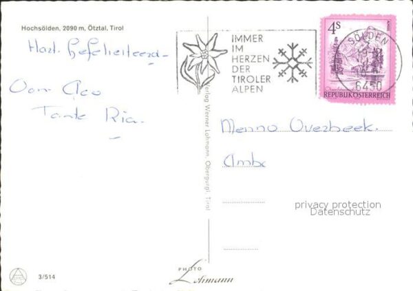 Hochsoelden Ortsansicht Skiläufer – Bild 2