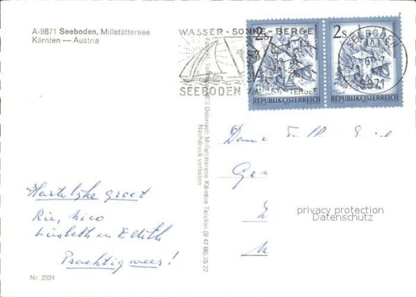 Seeboden Millstaettersee Millstättersee Strassenpartie Strand Bo – Bild 2