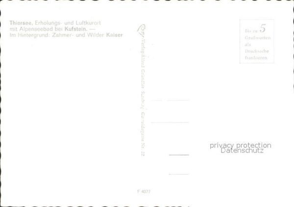 Thiersee mit Alpenseebad Zahmer und Wilder Kaise – Bild 2