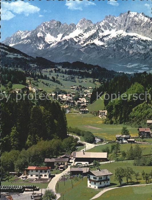 Fieberbrunn Tirol mit Wildem Kaiser