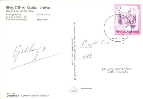 Afritz See Ev Kirche Sommerrodelbahn Panorama Stra – Bild 2
