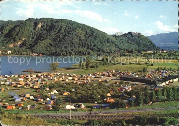 Ossiachersee Campingbad Ossiacher See mit Ruine Land