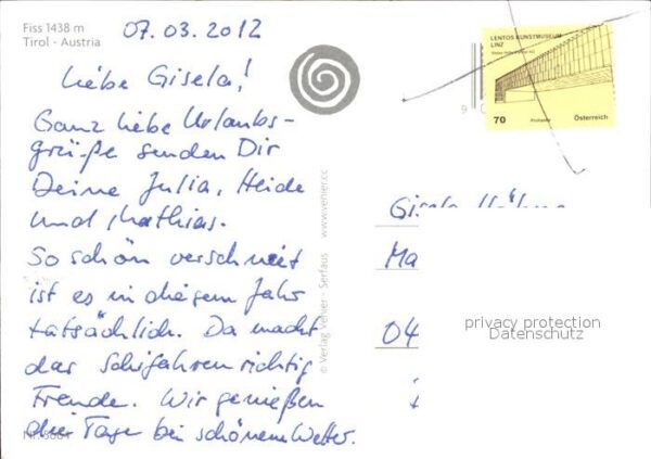 Fiss Tirol Winterliches Dorfmotiv Kirche – Bild 2