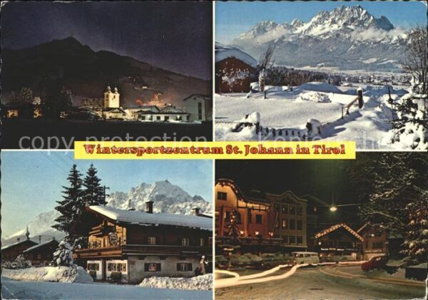 St Johann Tirol Orts und Teilansichten Panorama