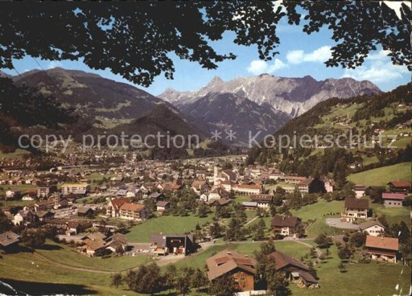 Schruns Vorarlberg mit Tschagguns und Golmer Joch Panorama