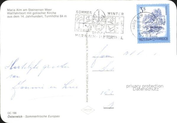 Maria Alm Steinernen Meer mit gotischer Kirche Panorama – Bild 2