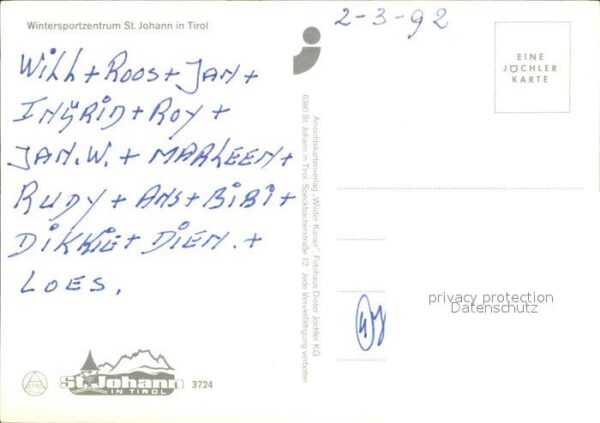 St Johann Tirol Ortsansicht Dorfpartien Panorama – Bild 2