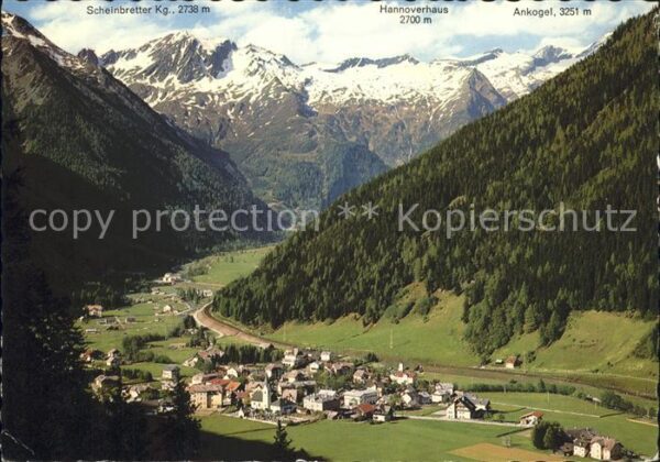 Mallnitz Kaernten mit Scheinbretter Hannoverhaus Ankogel