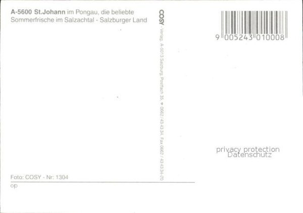 St Johann Pongau Salzburg Totalansicht – Bild 2