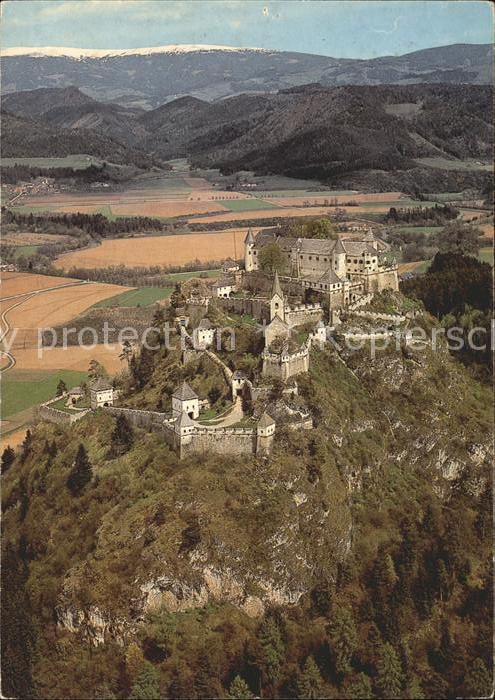 St Veit Glan Burg Hochosterwitz mit Saualpe Fliegera