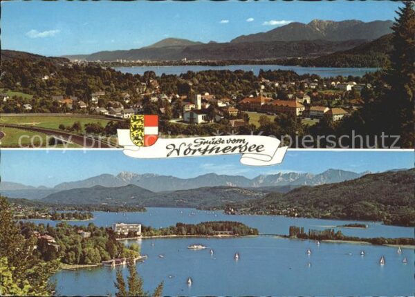 Woerthersee mit Krumpendorf Pörtschach Maria Wörth