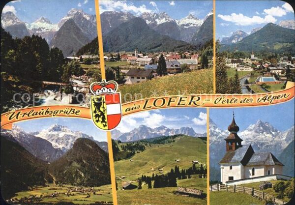 Lofer Saalach mit Teufelssteg Loferer Steinbe