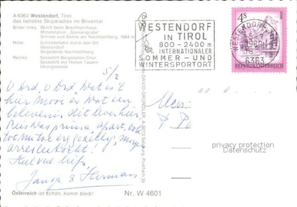 Westendorf Tirol Skilift Mittelstation Sonnengrube Pferd – Bild 2