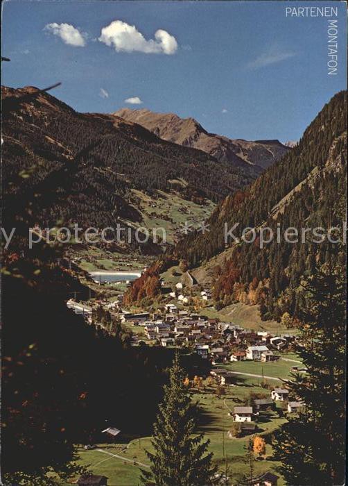 Partenen Vorarlberg mit Staubecken Rifa und Gweilspitze