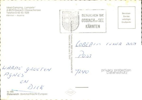 Ossiach Ossiachersee Camping Lampele Fliegerauf – Bild 2