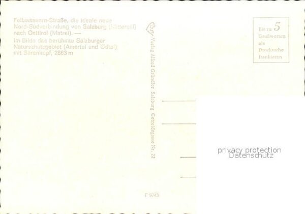 Felbertauernstrasse mit Bärenkopf – Bild 2