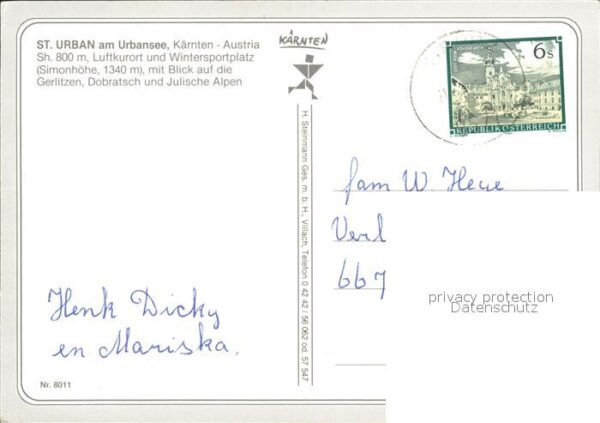 St Urban Kaernten am Urbanseemit Gerlitzen Dobratsch und – Bild 2