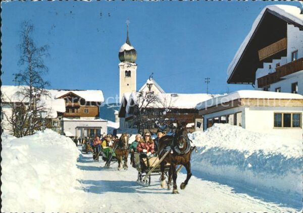 Westendorf Tirol Dorfpartie Pferdeschlittenfahrt