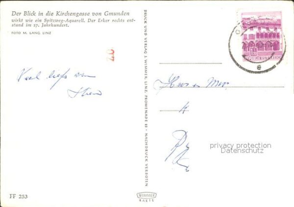 Gmunden Salzkammergut Blick in die Kirchengasse – Bild 2
