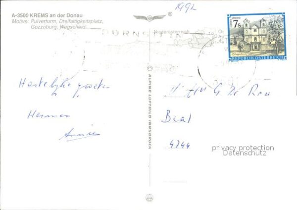 Krems Donau Pulverturm Dreifaltigkeitsplatz Gozzobu – Bild 2